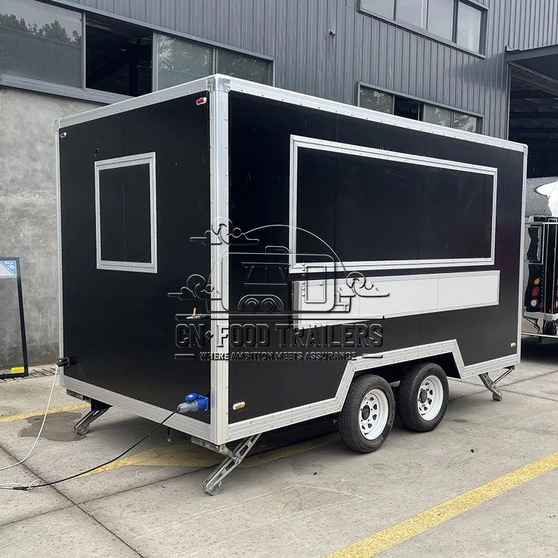 

CN Food Trailer ﻿Multipurpose Mobile Kitchen Trailer Fully Equipped with Pizza Oven and Ice Cream Machine for USA Market