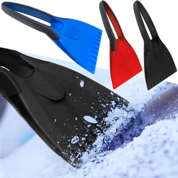 Silicone Car Ice Scrapers Car Snow Brush Soft Non-slip Handle Ice Scraper Windshield Snow Shovel Removal Car Winter Accessories