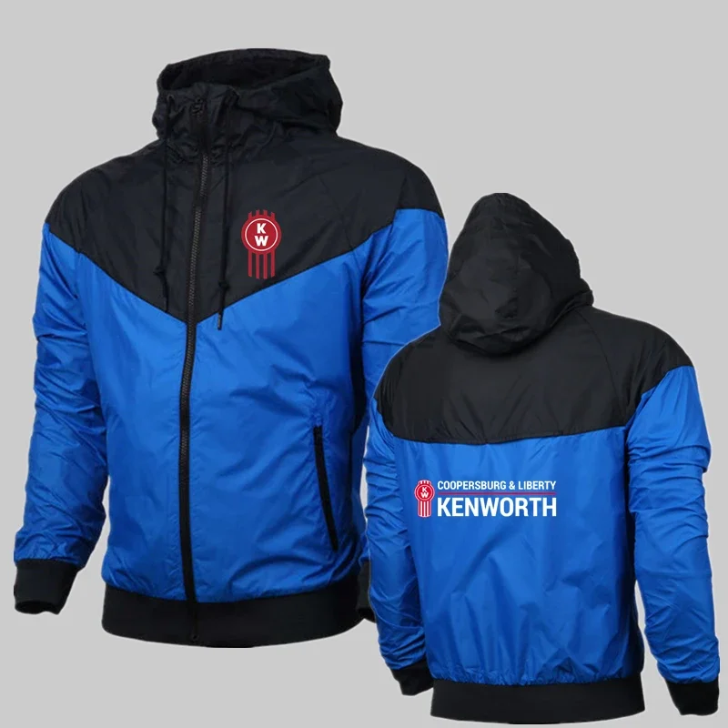 2024 Selling New Kenworth Logo Print Custom Made Men Zipper Hoodie Jacket Cotton Quick Dry Hooded Casual Hip Hop Man Sportswear