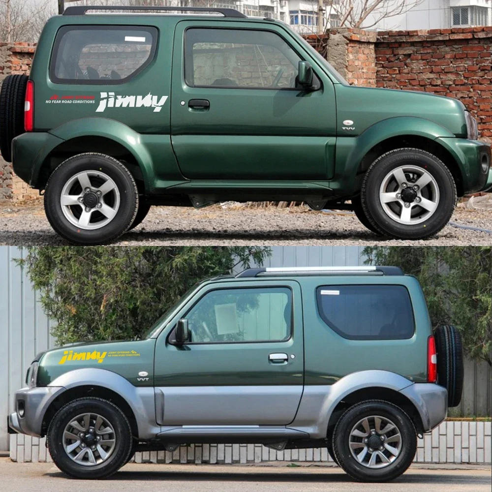 2PCS Car Side Stickers Vinyl Film Auto 4WD Offroad Decals Automobile Decoration Auto Tuning Styling Accessories For Suzuki Jimny