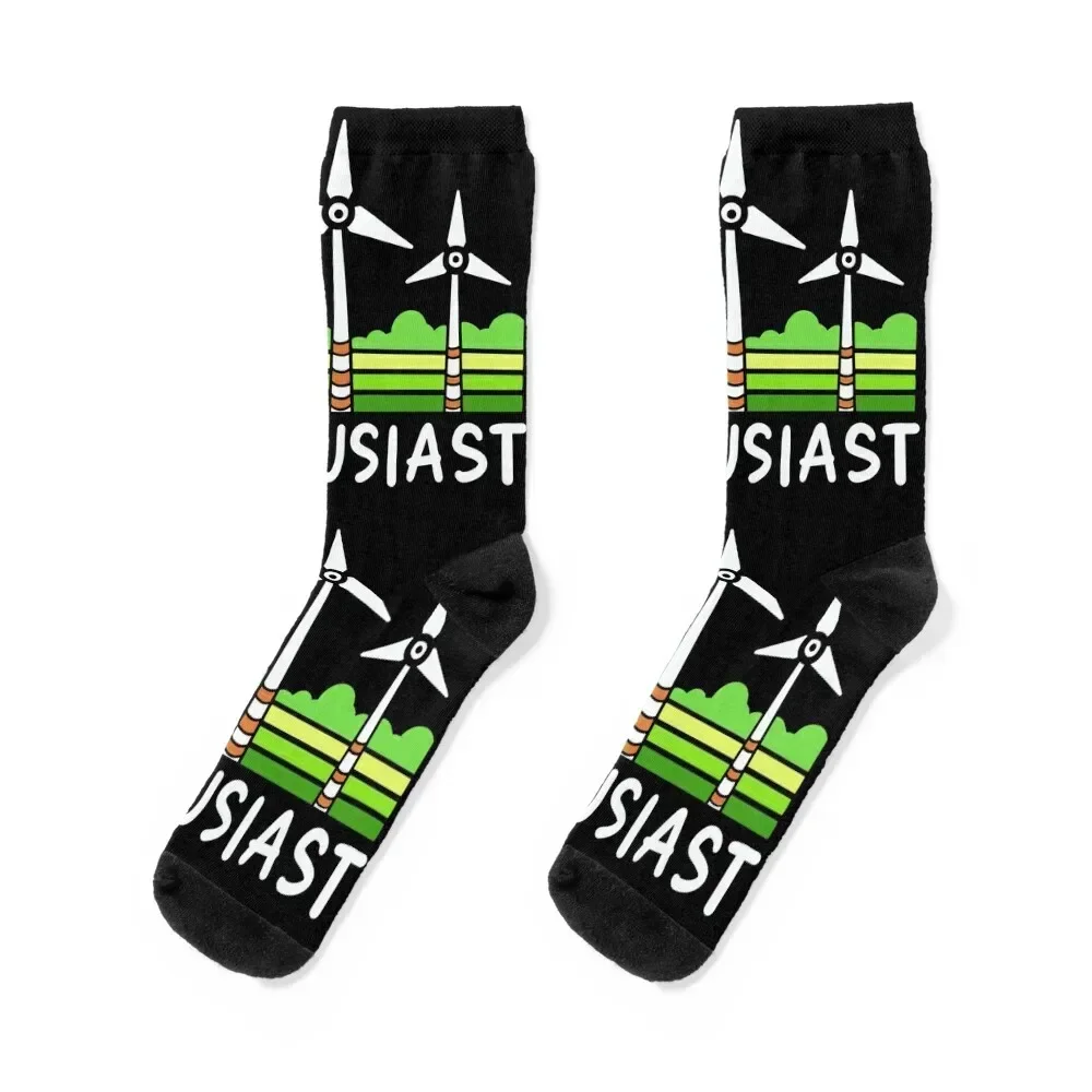 

Windmill Wind Turbine Enthusiast Socks funny gift FASHION Socks For Girls Men's