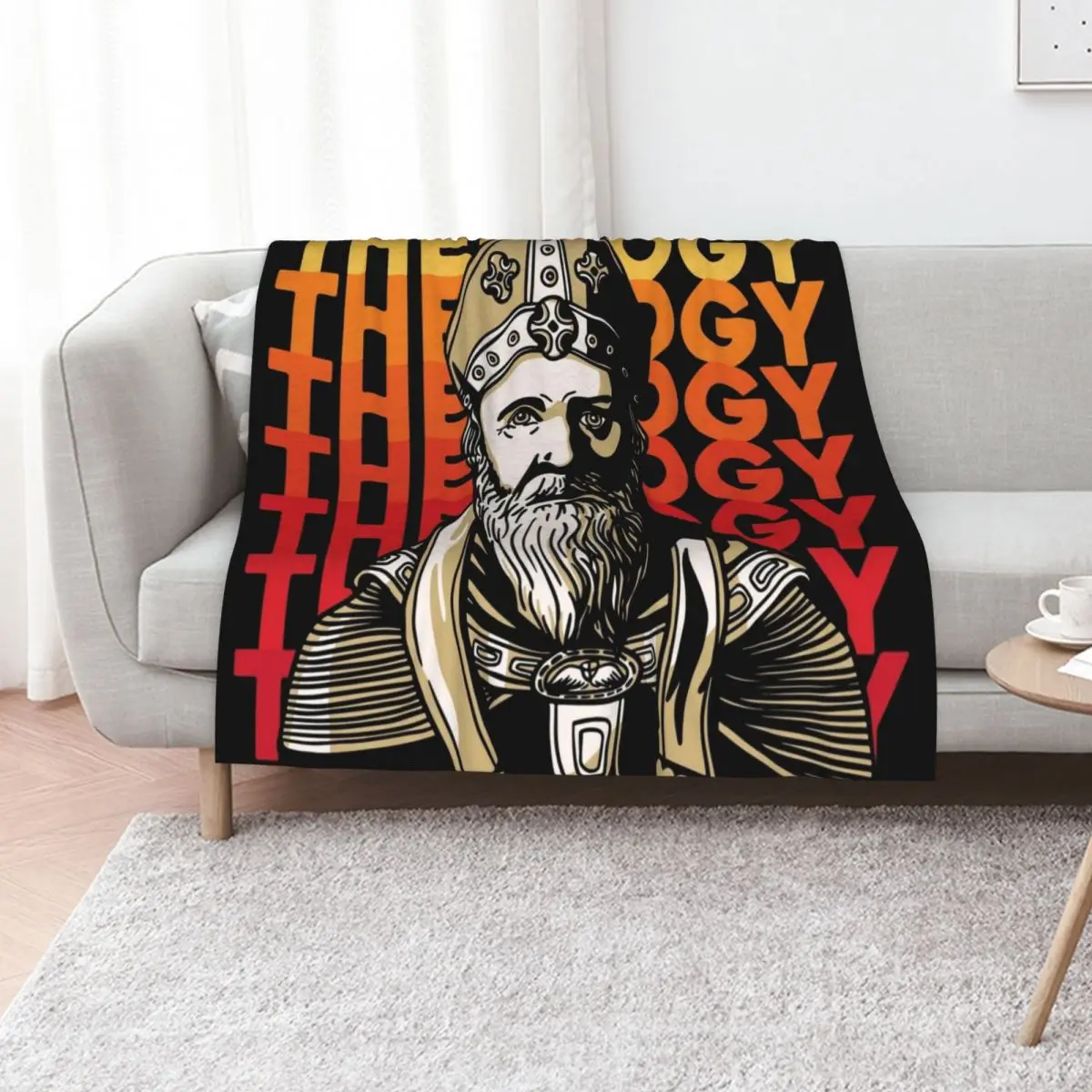 Saint Augustine Theology Throw Blanket Quilt Decorative Beds For Sofa Thin Soft valentine gift ideas Blankets