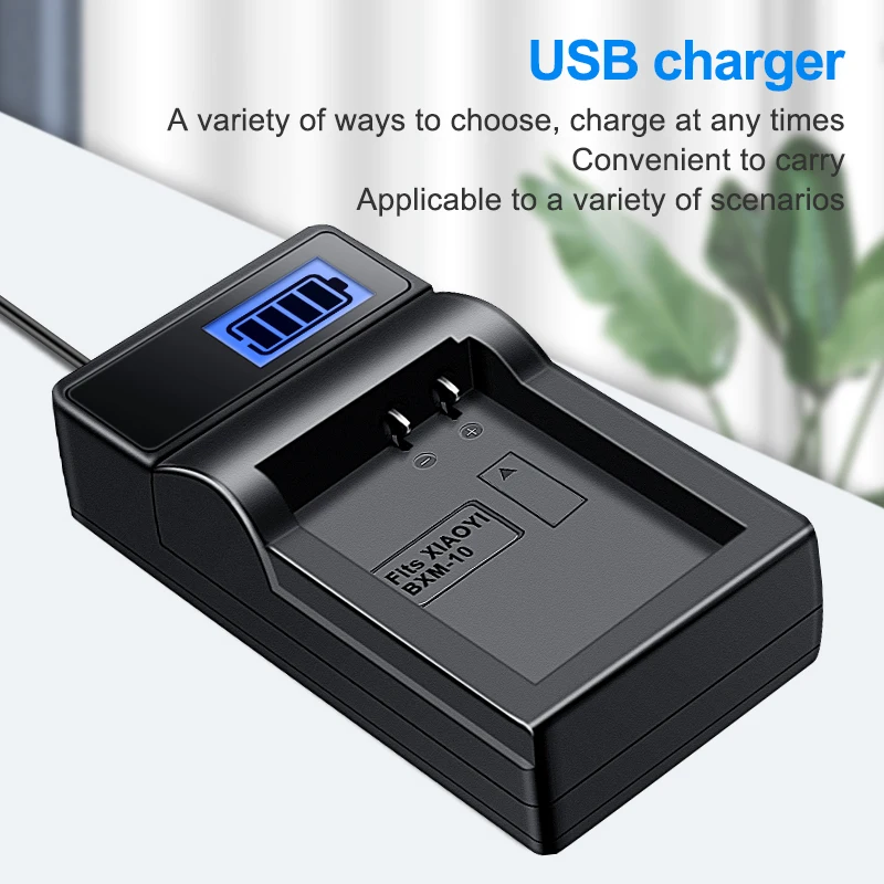 HQIX for Xiao Yi-M1 Yi M1 mirrorless camera BXM-10 BXM10 Battery Charger