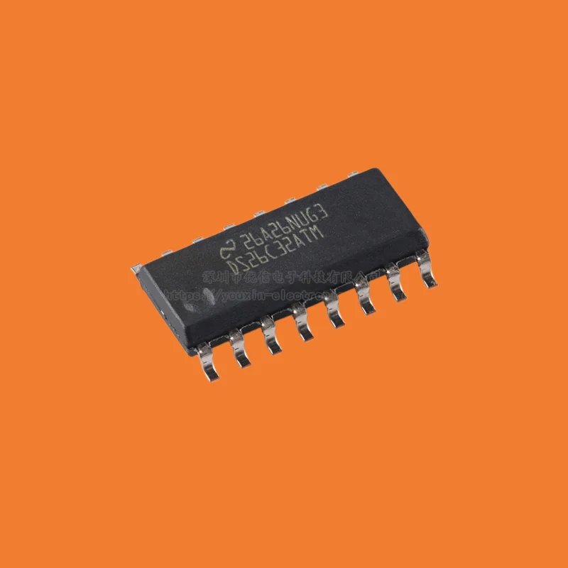 10pcs/Original genuine DS26C32ATMX/NOPB SOIC-16 four-way differential line receiver chip