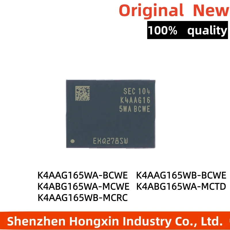 

1 piece Test K4AAG165WA-BCWE laptop onboard memory upgrade DDR4 single 2G 96 ball