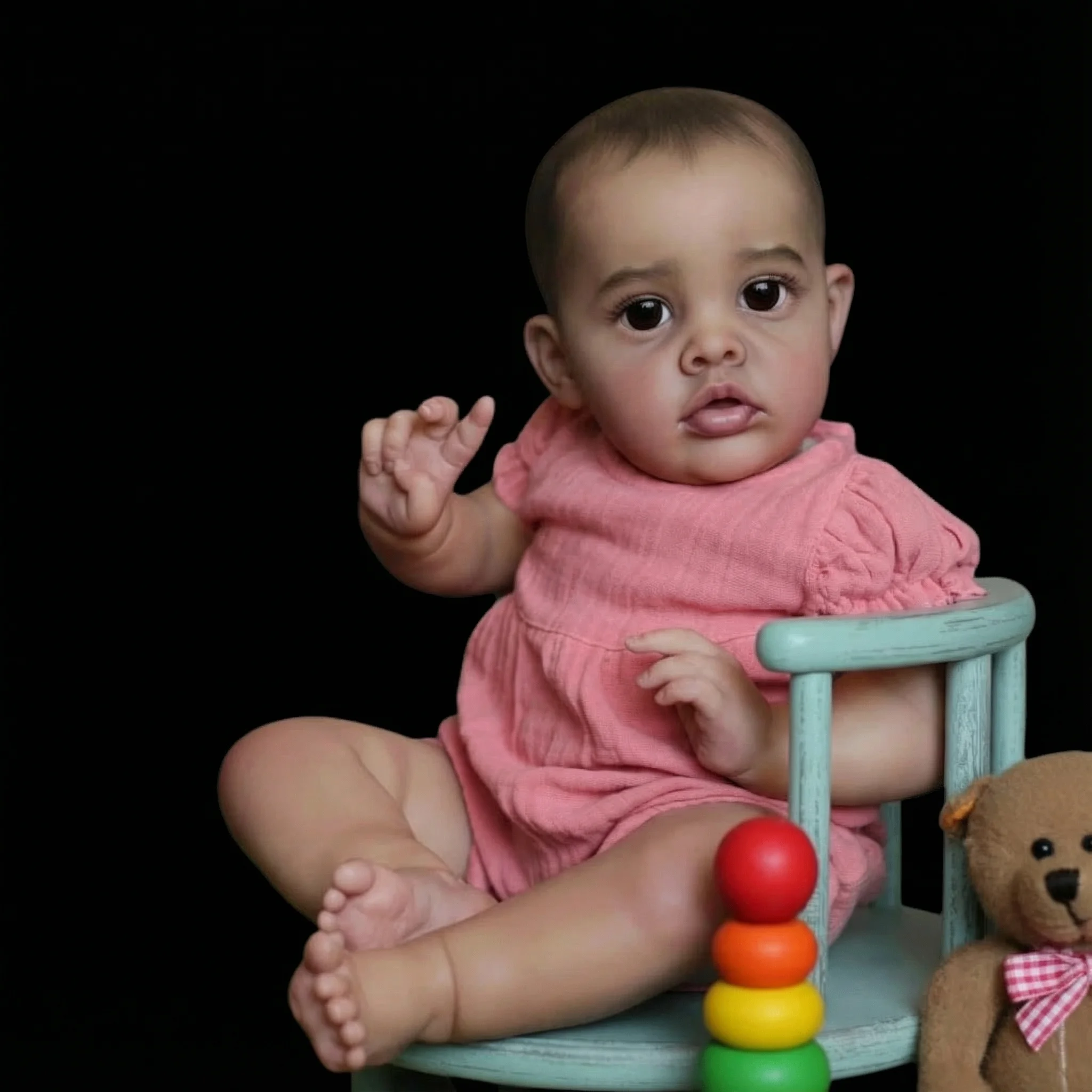 22 inch Hoge Kwaliteit Handgemaakte Levensechte Reborn Benjamin Pop 3D Huid Zichtbare Aderen Zacht Lichaam Collectible Art Cadeau voor kinderen