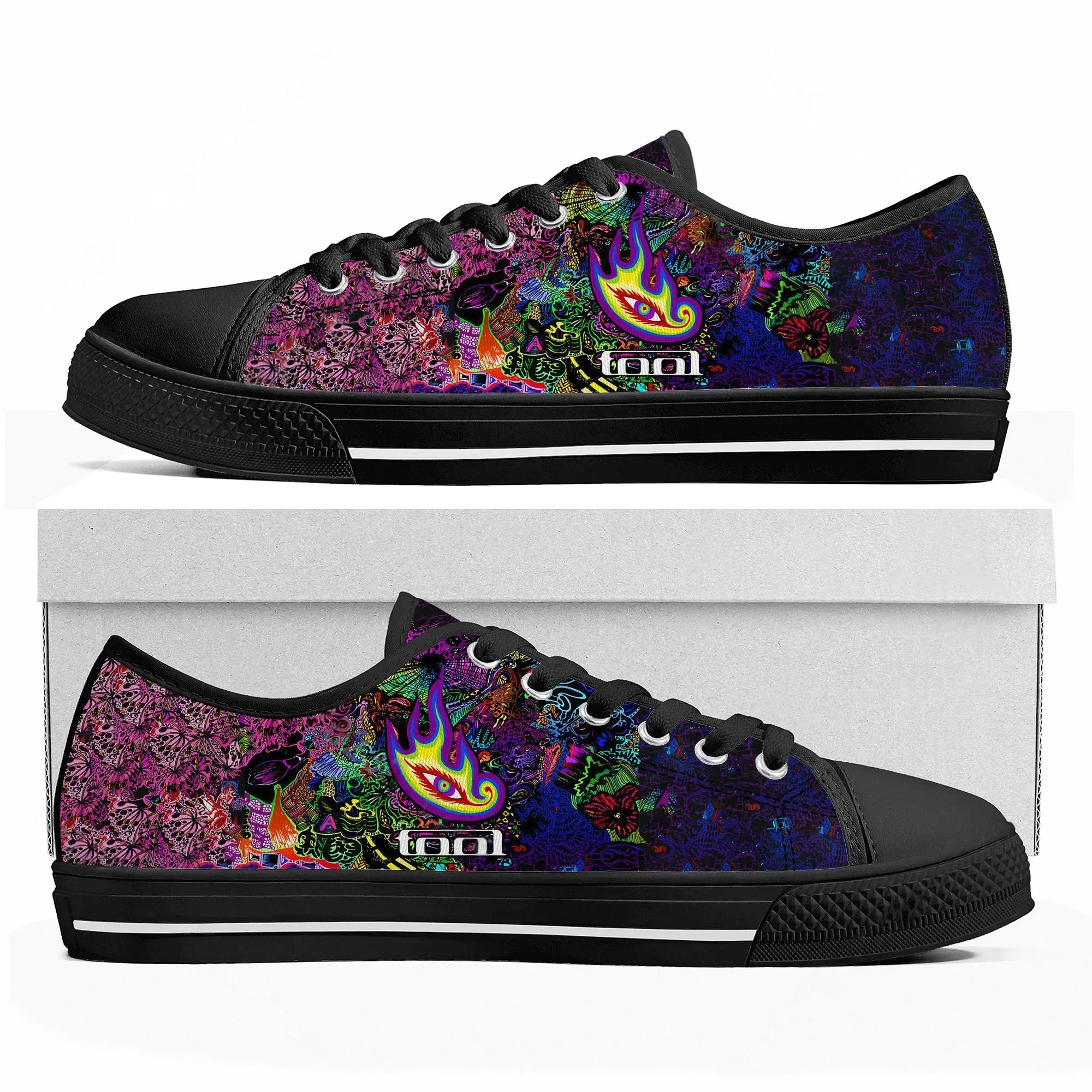 Tool Rock Band Lateralus Heavy Metal Music Low Top Sneakers pour hommes, femmes et adolescents, baskets en toile, chaussures décontractées, personnalisables
