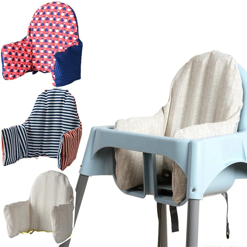 Almohadillas para asiento de bebé, cojín para silla alta, inflable, integrado, respaldo, silla de alimentación, funda para silla alta