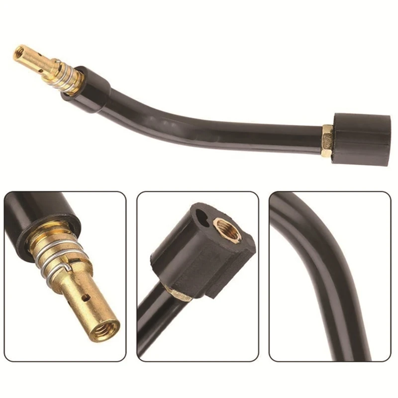 Flexible Mig Welding Neck, Flexible Mig Extension,035Inch M6 Nozzle Holder Diffuser And Guard And Torch Neck For MB15