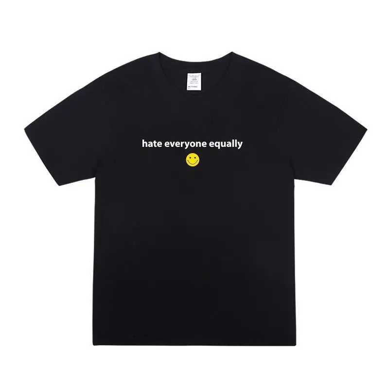 Американская драма Shameless Carl The Same Letter Smiley Face Футболка с короткими рукавами Осенняя мужская и женская свободная хлопковая повседневная футболка