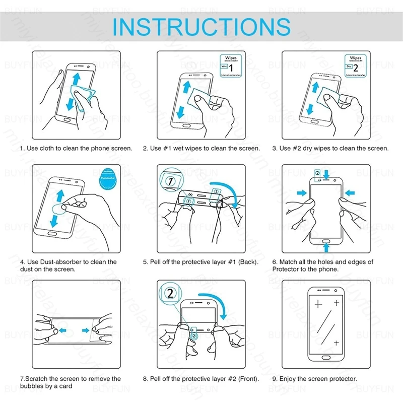 5-1 Stück 9H Premium Panzerglas für Samsung Galaxy S24 S24FE S25 FE S21FE S23FE Handy-Displayschutz Explosionsgeschützter HD-Film – Detail 10