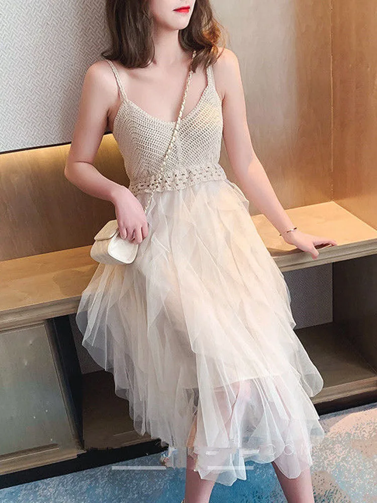 knee length dresses for ladies Aria Starry Dress Teuta Matoshi