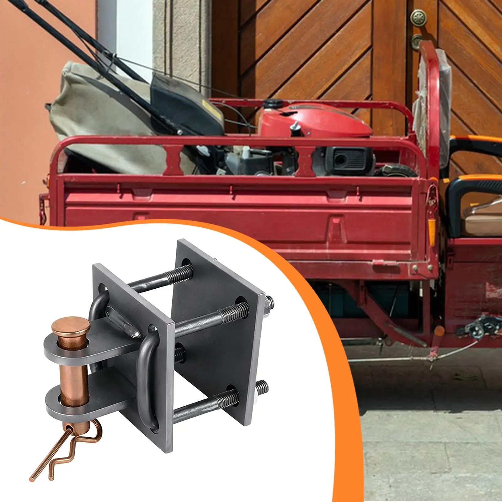 

Practical Universal Towing Hook Clip on Steel Hitch for Safe Trailer Attachment Electric Tricycle Motorcycle