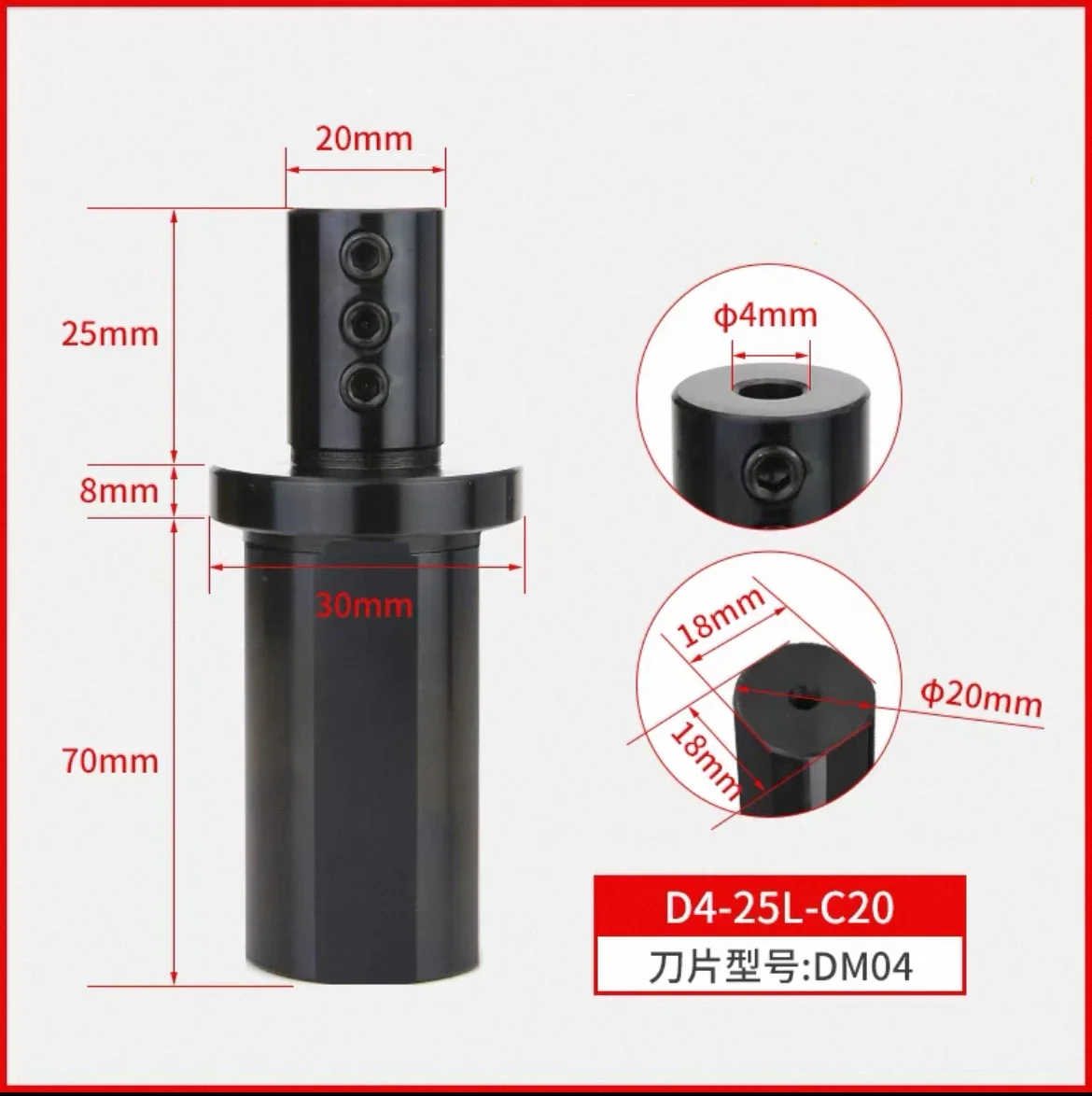 C20/25 Keyway Broaching Tool Holder DM Series for CNC Machining to cut blind internal keyway Slotting Groove spline shaft