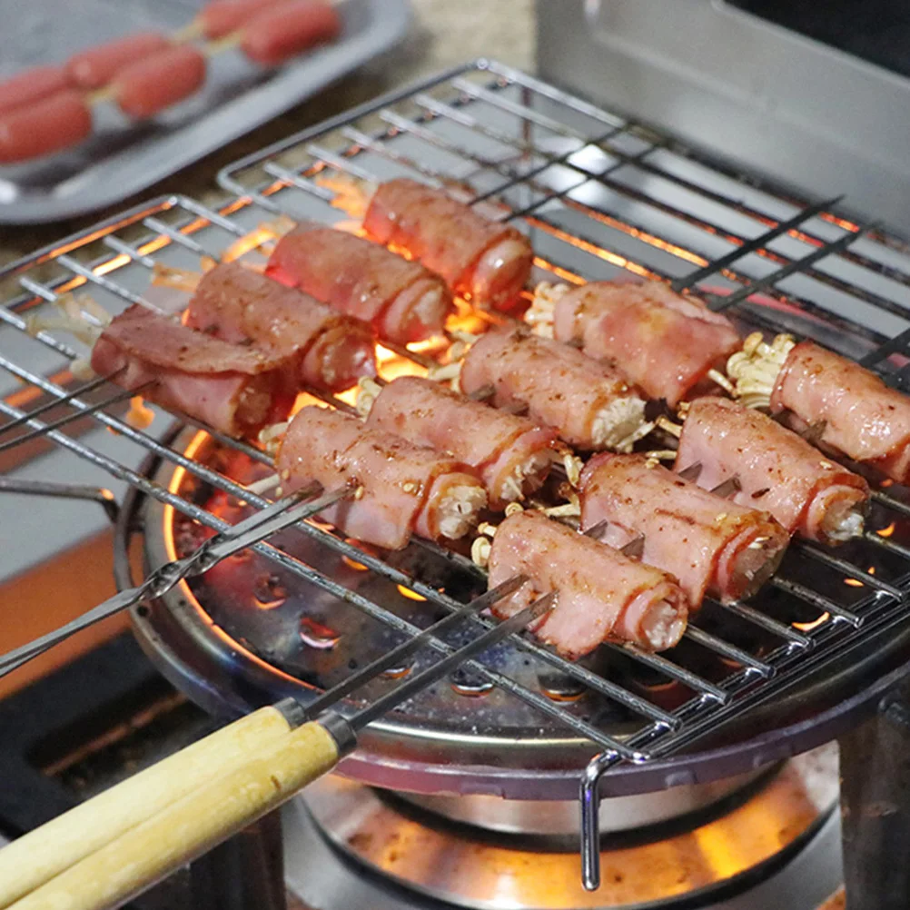 

1Pcs Camping Outdoor Barbecue Grill Stainless Steel Portable Compact Picnic Rack Tool Barbecue Grill Grate Outdoor Stove Grate