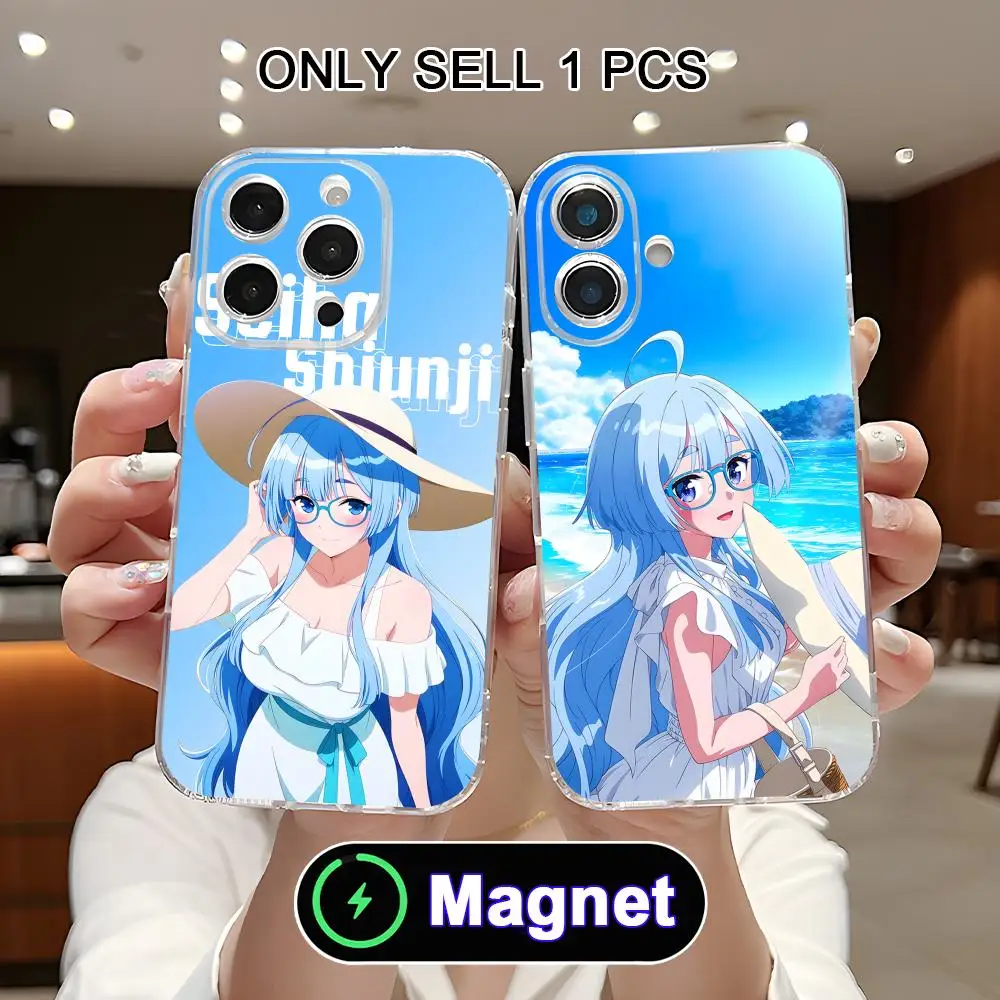 

Anime Shiunji Seiha Phone Case for iPhone 17 16 15 14 13 12 11 Air Pro Max Plus Mini Soft TPU Clear Magnet Cover
