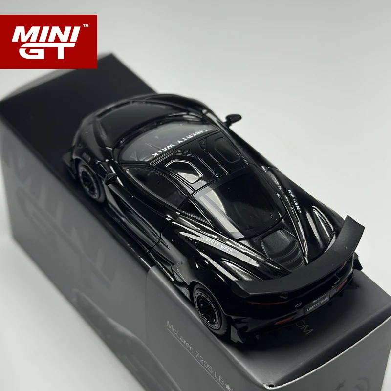 MINIGT 1:64 McLaren 720S LB☆Works Black alloy car model 777