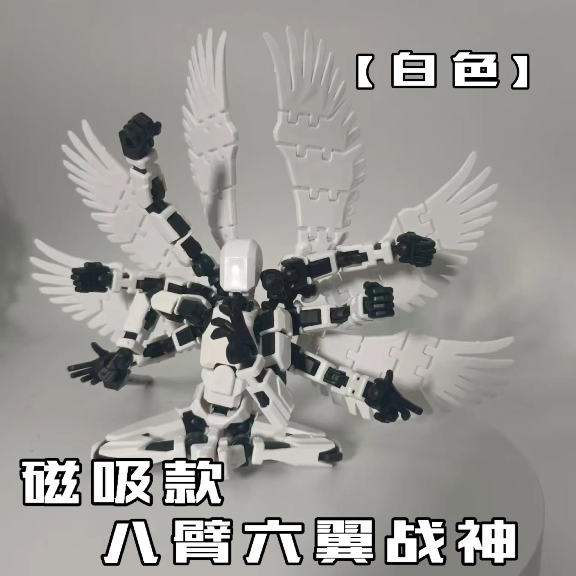 boneco-articulado-magnetico-multiarticulado-13-posicoes-robo-posavel-impresso-em-3d-com-chapeu-de-samurai-e-asas-brinquedo-modelo-diy-para-presente-infantil