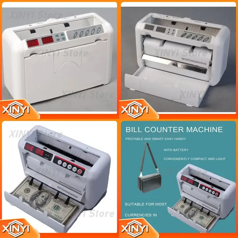 for B1000 Mini Rechargeable Portable Money Counter UV MG Currency Bill Detector Counting Machine