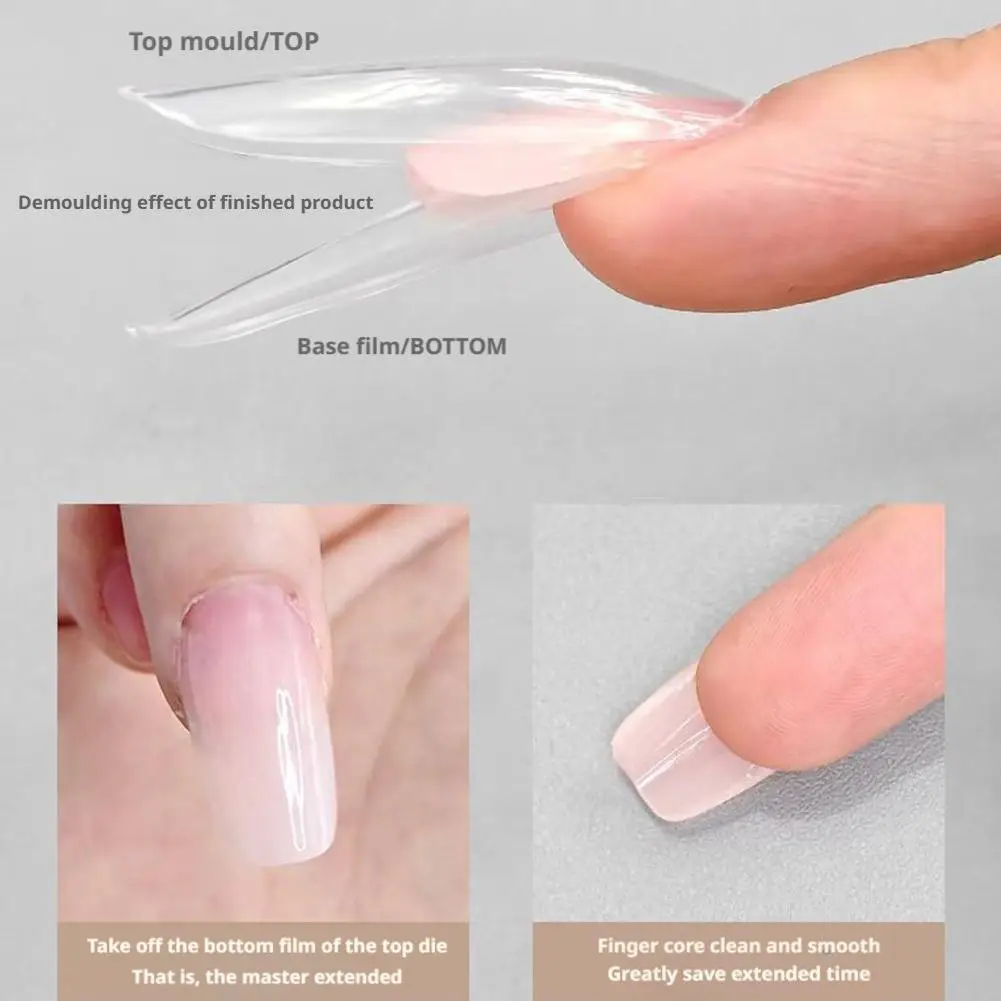 جديد ساندويتش أشكال أظافر مزدوجة 180 قطعة 15 حجم جديد 2025 ملحقات-أشكال مزدوجة نعش اللوز أشكال أظافر مانيكير قالب علوي قالب سفلي