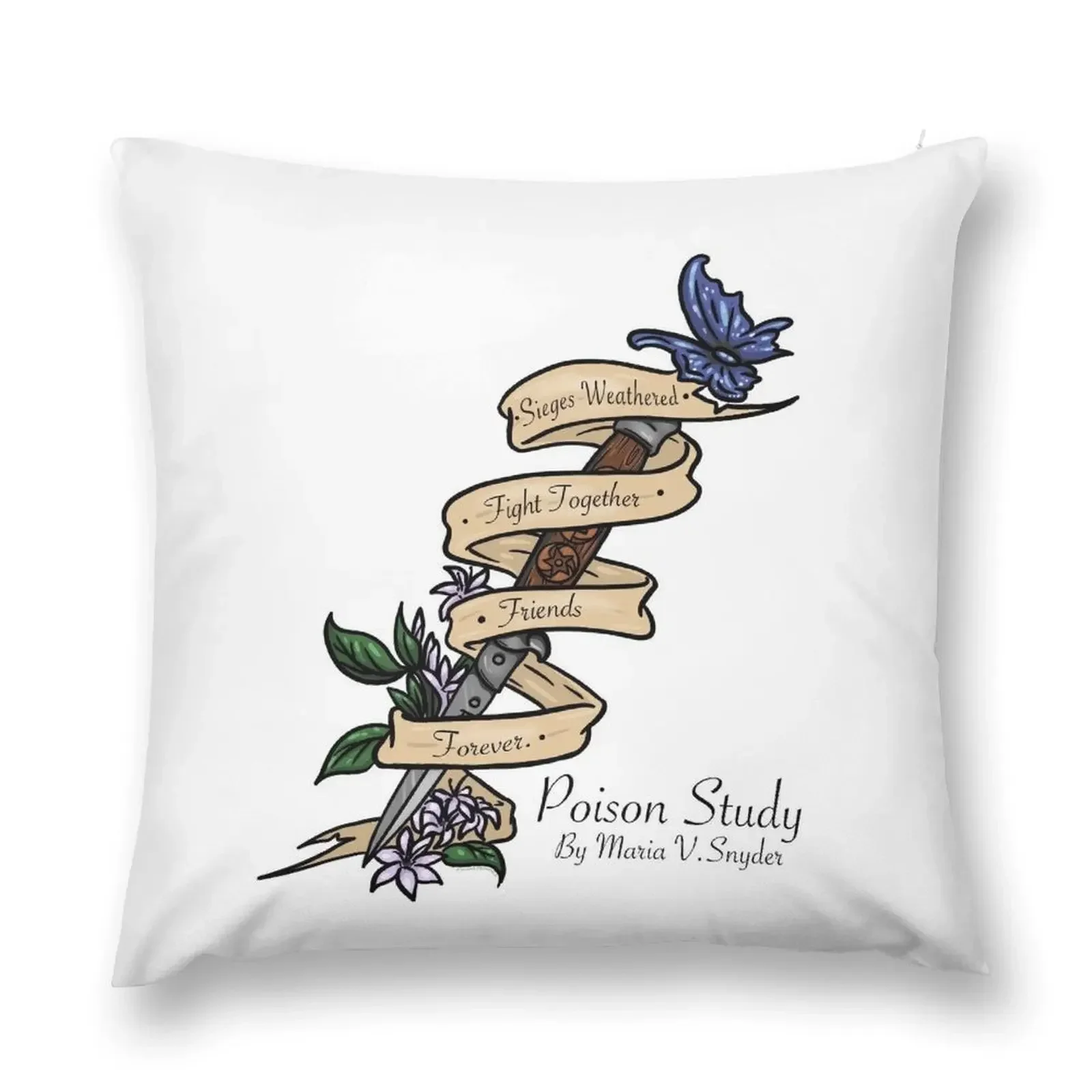 Original Poison Study Switchblade Quote Throw Pillow Pillow Cases Cushions For Sofa Plaid Sofa Pillows Aesthetic pillow