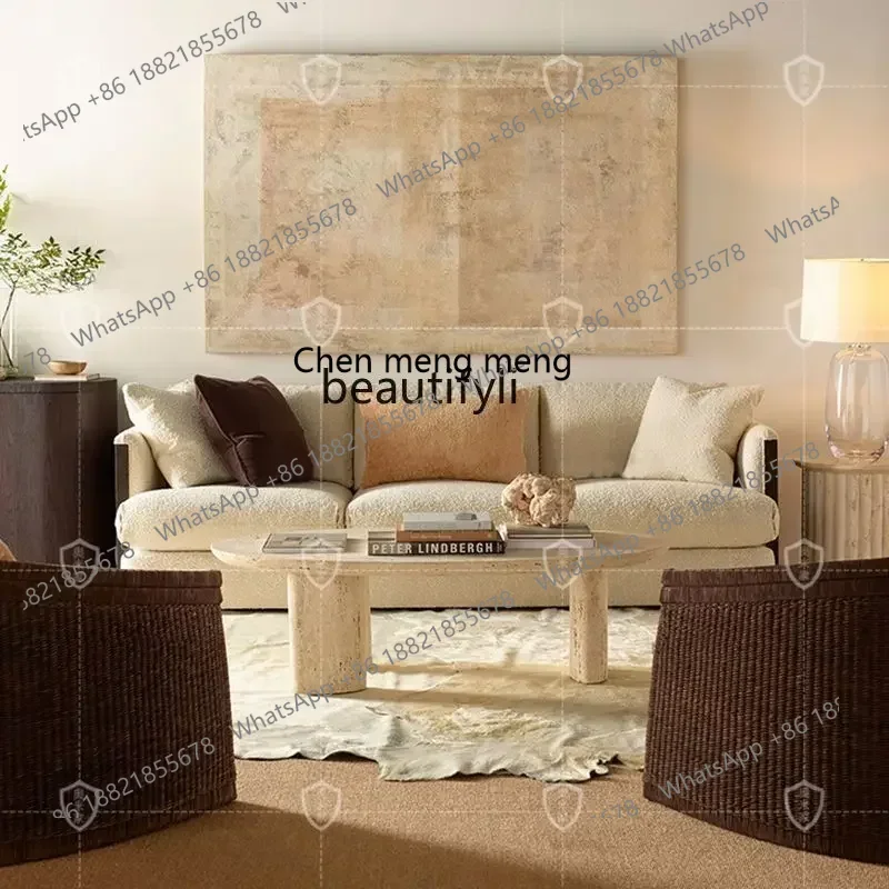 โต๊ะกาแฟหินอ่อนสไตล์นอร์ดิก ดีไซน์สร้างสรรค์ สำหรับห้องนั่งเล่น โต๊ะน้ำชาหิน โต๊ะน้ำชาหินดีไซน์เนอร์