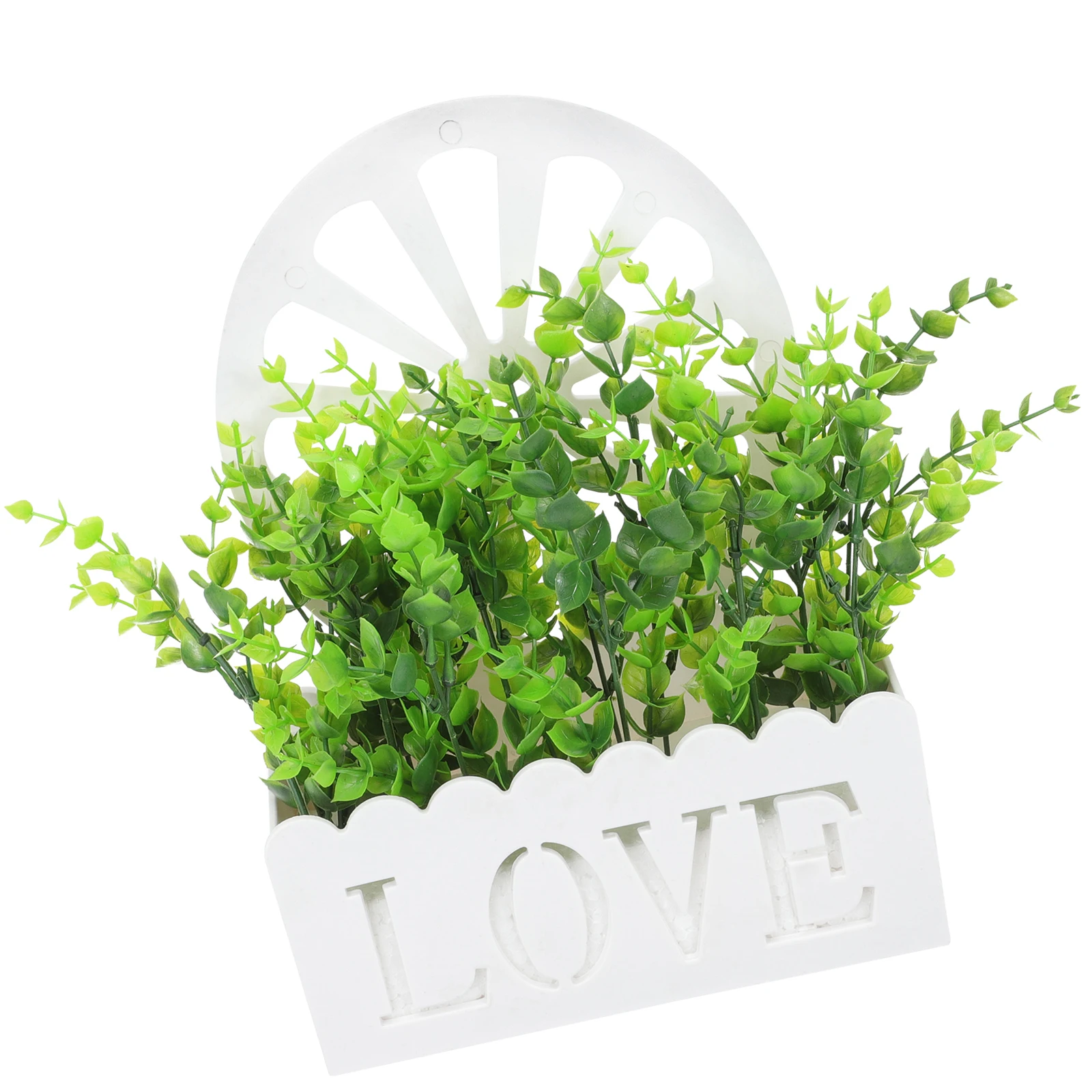

Faux Potted Plants Indoor Wall-Mounted Artificial Flowers Home Office Decoration Durable Vivid Realistic Easy Care Small