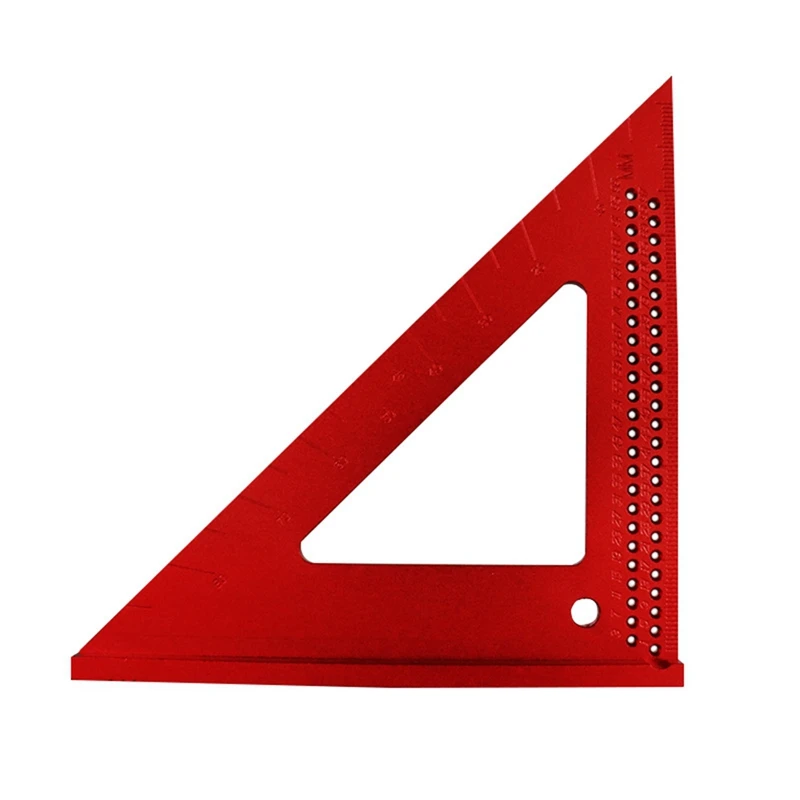 

45/90 Degree Triangular Hole Scribing Gauge, Double Scale Right Angle Measuring And Marking Tool For Woodworking.