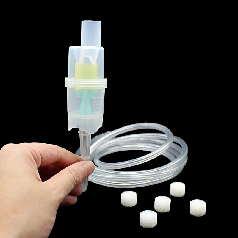 10ml Medical Atomized CupAdult Cup & Safe Atomizer Soft Tube Inhaler Catheter Air Compressor Nebulizer Cup For Family