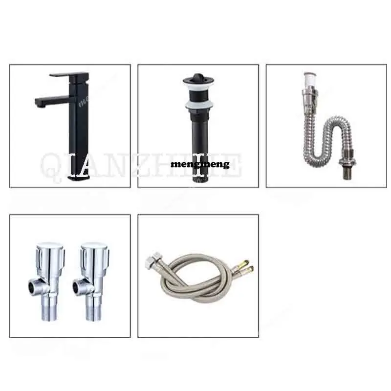 Bacia de mesa de arte pia quadrada azul única bacia personalidade criativa lavatório de banheiro pias de bancada de cerâmica com escorredor