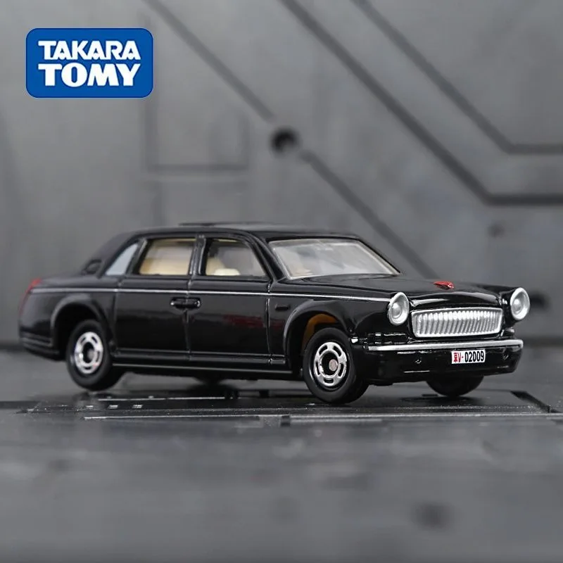 TAKARA TOMY Tomica Modello di auto in lega Hongqi Limousine Veicolo giocattolo pressofuso da collezione, Regali di Natale per bambini