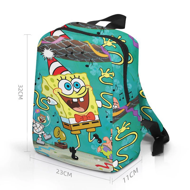 SpongeBob Patrick Star zaino Cartoon Anime borsa a tracolla ragazzi borse da viaggio in Nylon di grande capacità borsa per cancelleria per studenti