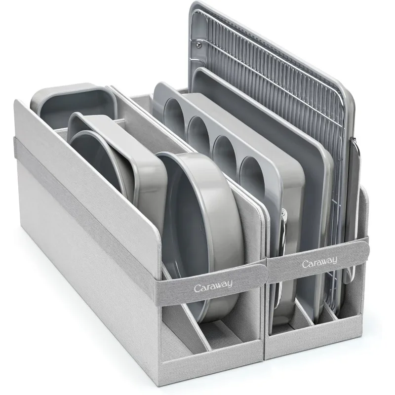 

Nonstick Ceramic Bakeware Set (11 Pieces) - Baking Sheets, Assorted Baking Pans, Cooling Rack,