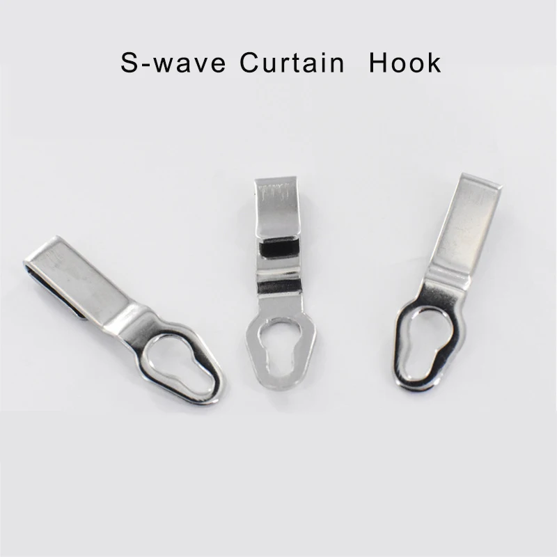 S-wave curtain track end hook for Dooya Customizable Super Quite Electric Curtain rail rod 2pieces