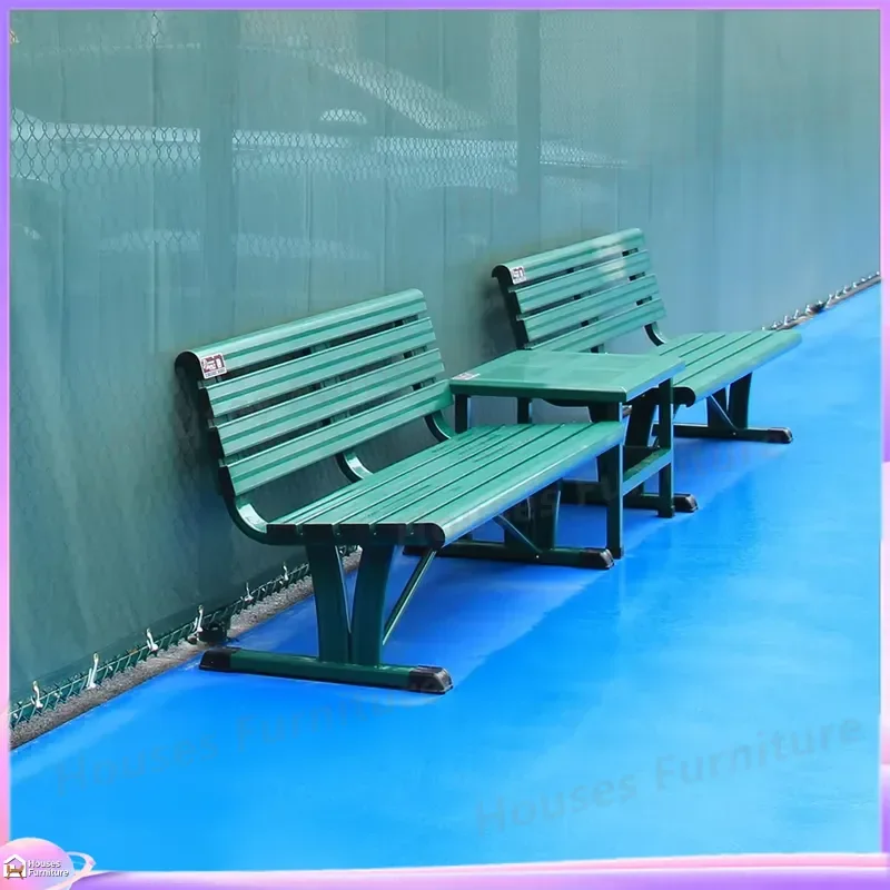 200 Outdoor Aluminum Metal Bench Professional Sports Court Seating Public Area Park School Rest Chair Durable Stadium