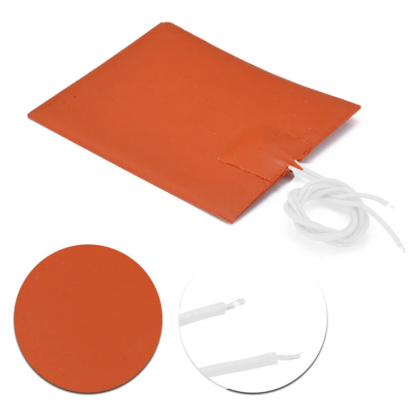 Universal Silicone Heating Pad 5V 12V 24V 220V Car Fuel Engine Heater Oil Tank Warming Tool Flexible Waterproof Heated Plate