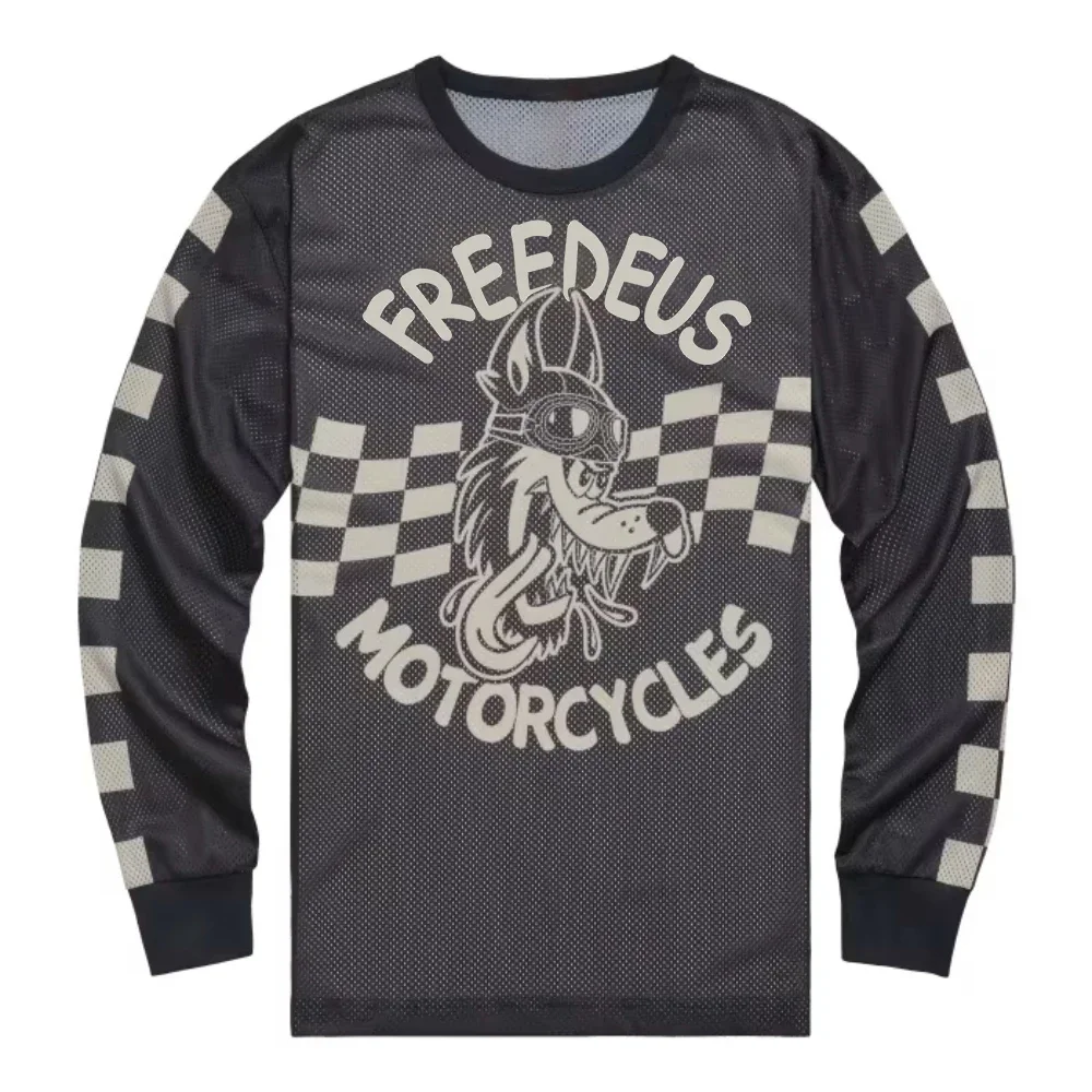 New Freedeus Motocross Racing Motorcycle Clothes Bicycle MTB T-Shirt Cycling Jersey Men Downhill Mountain Bike BMX Long Sleeve