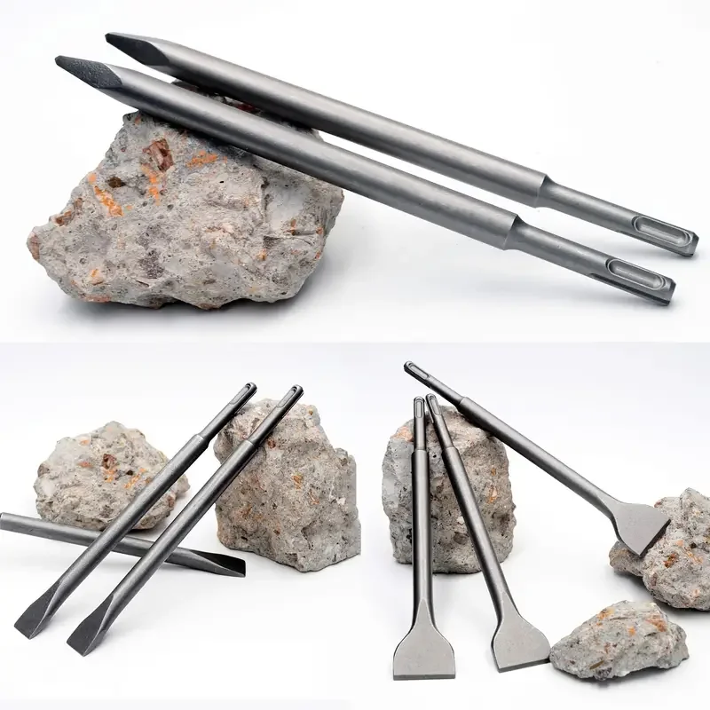 SDS-Plus Chisel Set For Rotary - Rotary Hammer Chisel Bit Flat review and price