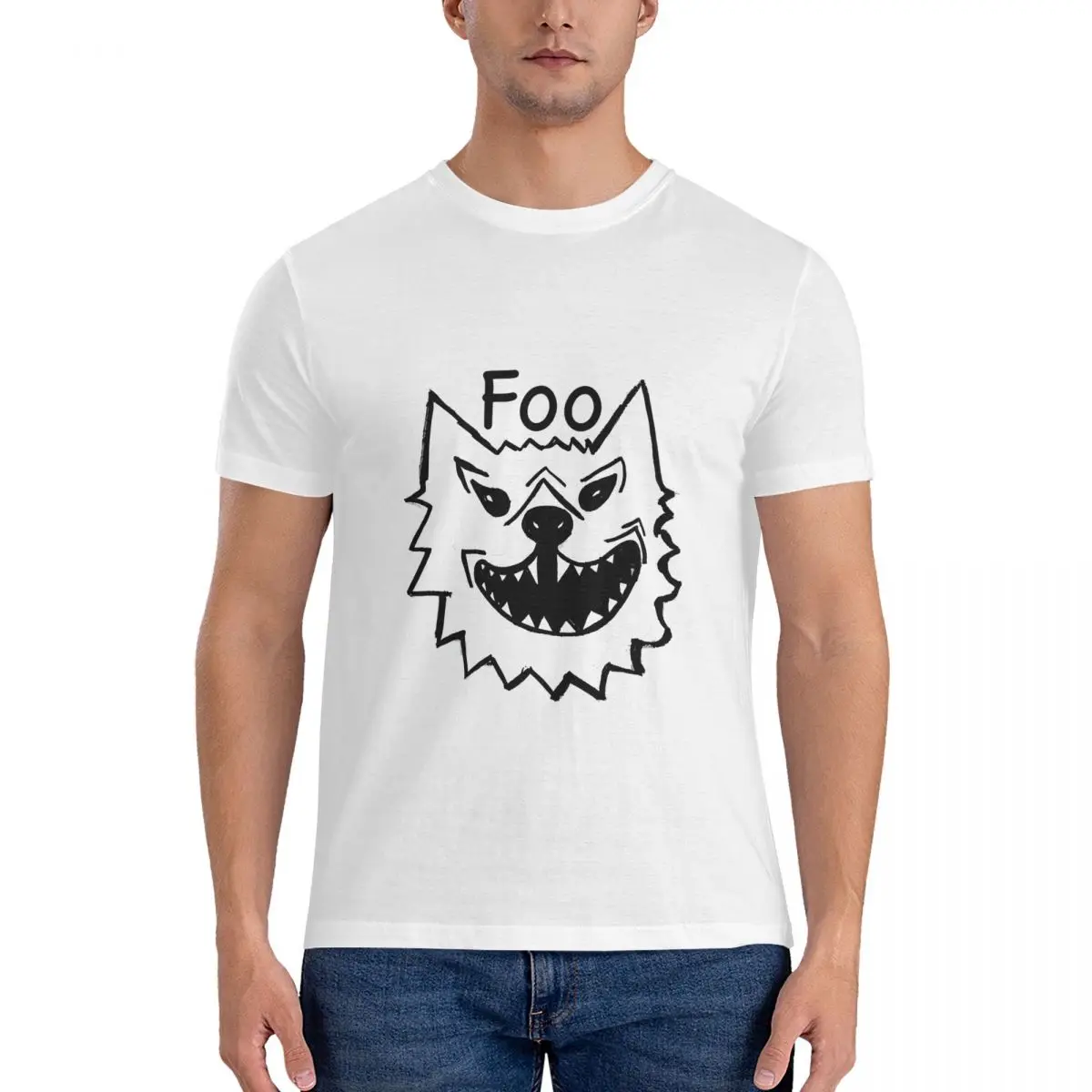 Men Handsome T Shirts F-Foo Fighter Cotton Clothing Novelty Short Sleeve O Neck Tees New Arrival T-Shirts