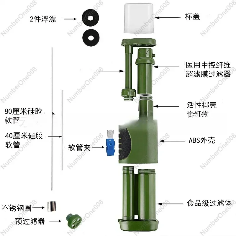 Outdoor Individual Water Purifier Life Ultrafiltration Portable Direct Drinking Outdoor