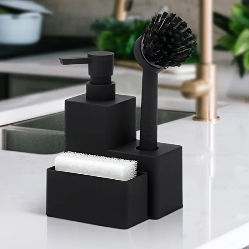 

Multifunctional Dish Soap Dispenser Kitchen Cleaning Tool with Sponge Holder