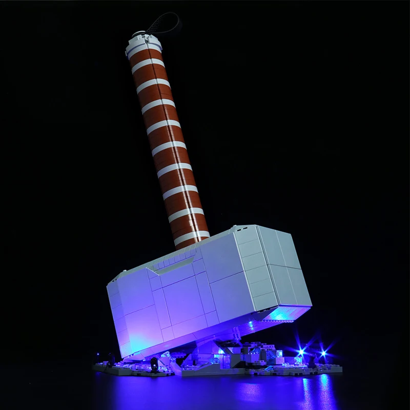 Kit luce LED fai da te per martello di LEGO 76209 Thor (solo luce a LED, senza modello di blocchi)