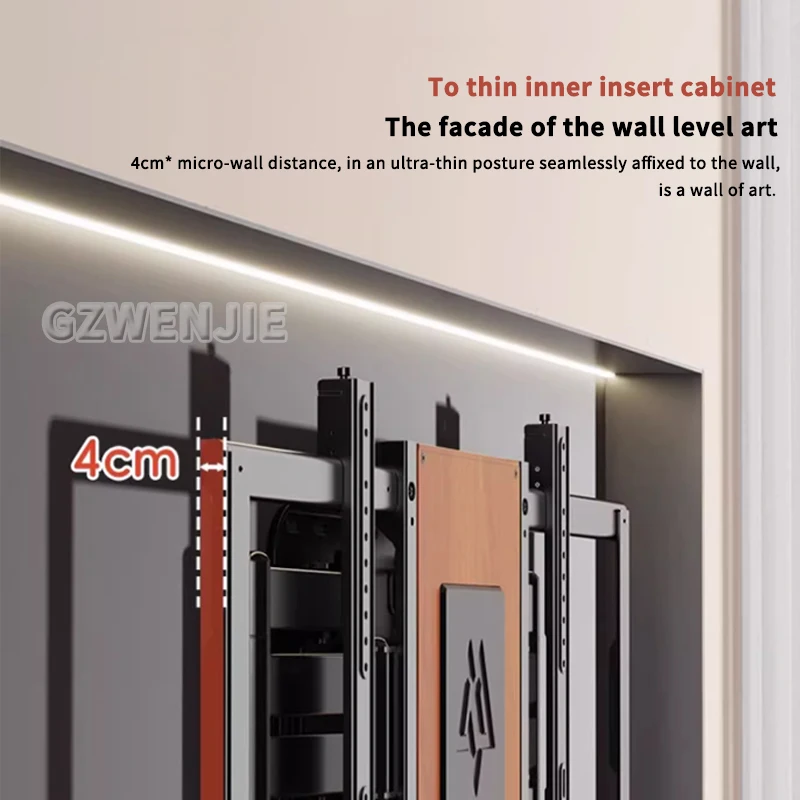 

Настенный кронштейн для телевизора с полным движением, поворотный кронштейн, подставка для телевизора с поддержкой горизонтального и круглого вращения экрана 70-150 дюймов