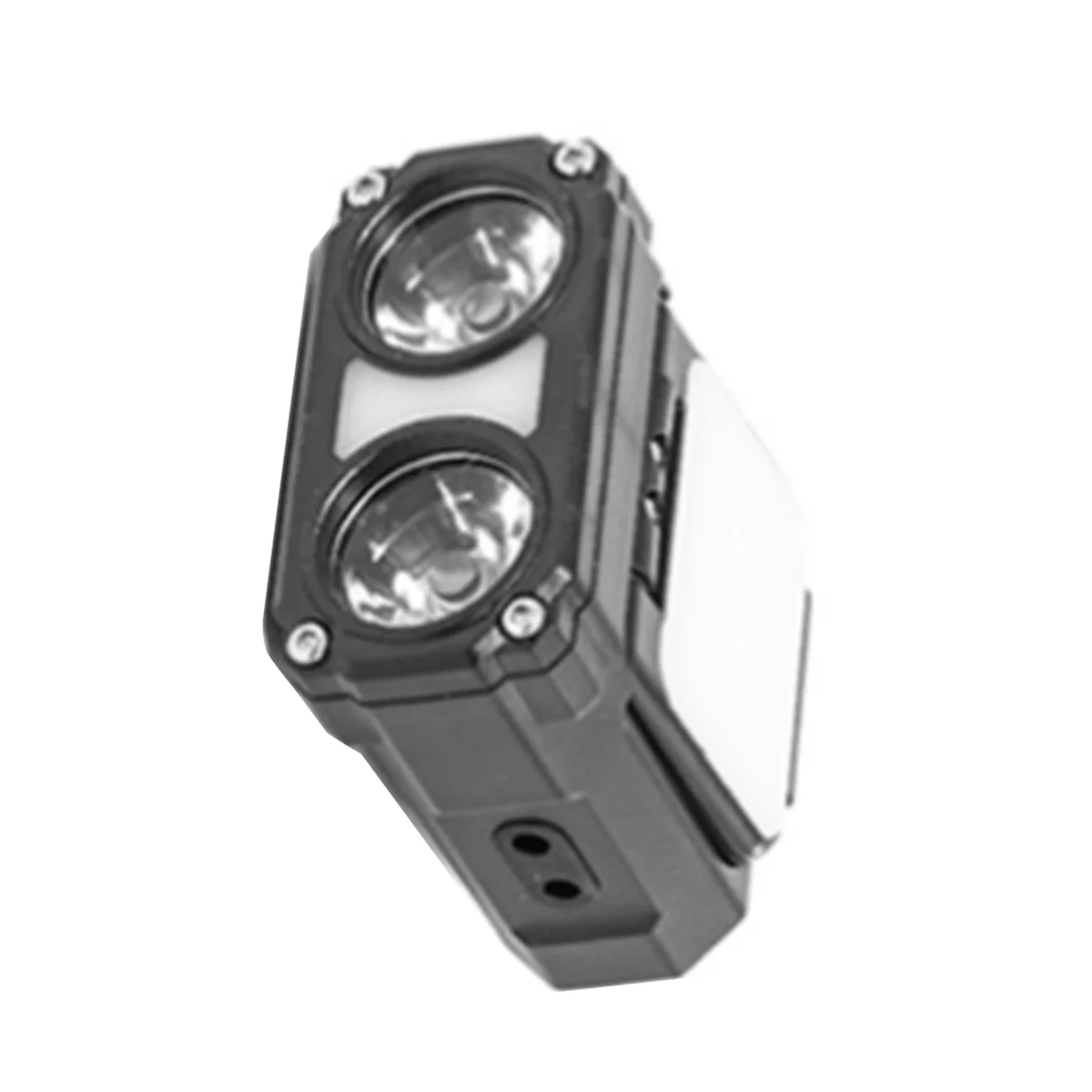 Dual Beam Hat Clip Cap Light Mini LED Headlamp Sensor Headlight USB Rechargeable Adjustable Angle Camping Headlamp