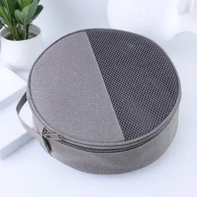 Oxford Cloth Outdoor Tableware Bag Spacious Divider Mesh Grid Portable Carry Handles Camping Plate Organizer Dish Storage