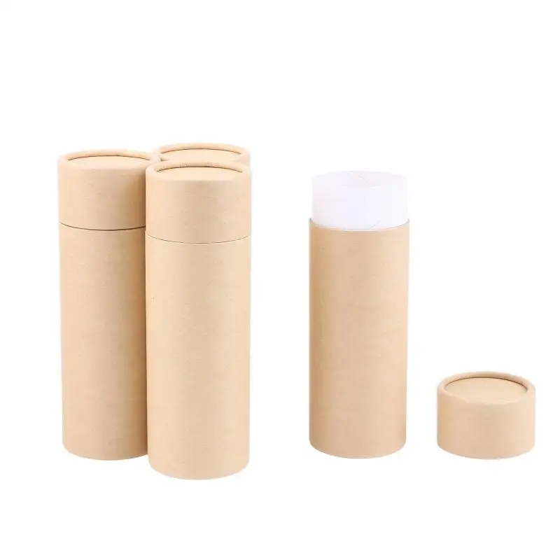 

1/3/5/10 шт. картонные тубусы из крафт-бумаги, круглые контейнеры из крафт-бумаги для карандашей, чая, кофе, косметики, поделок, подарков