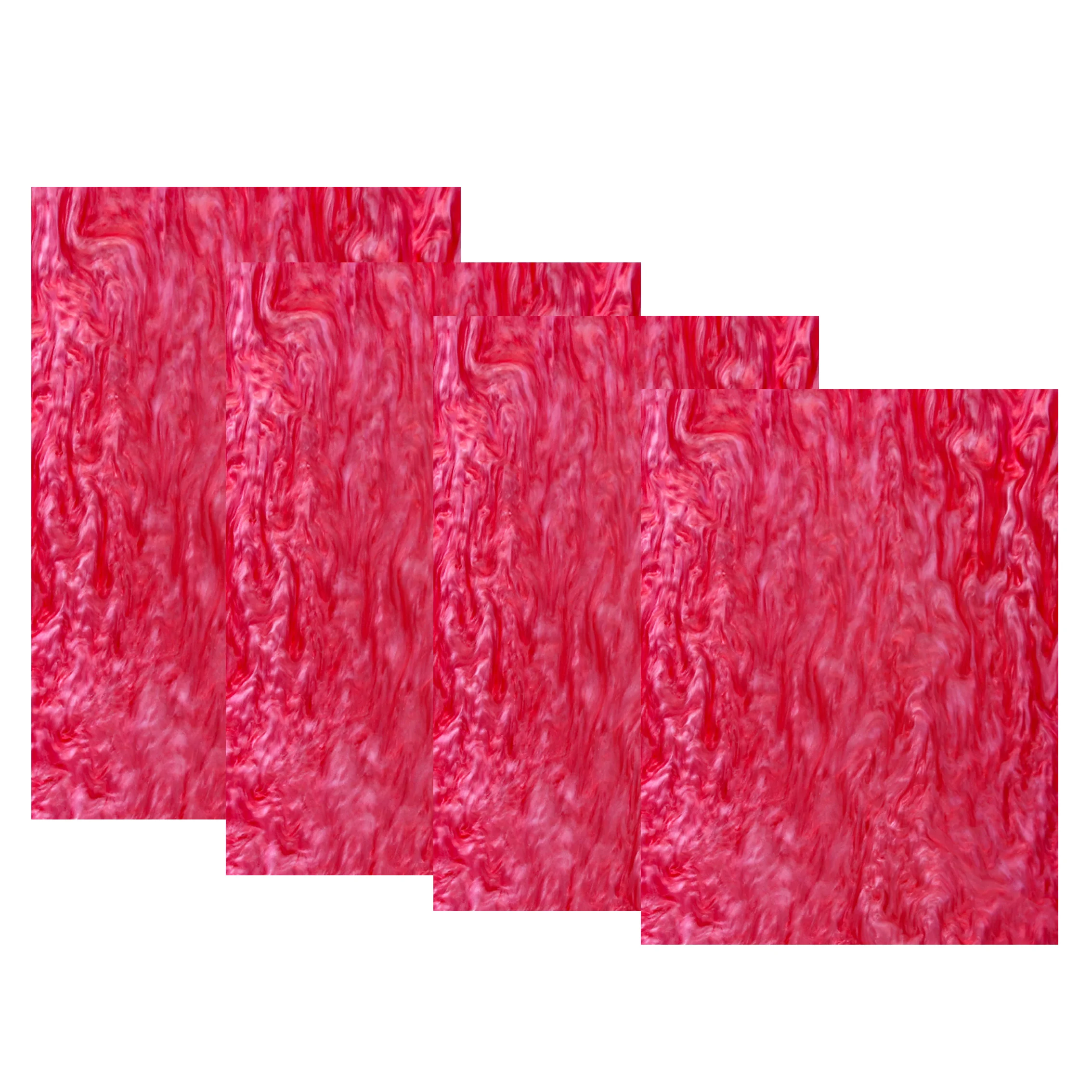 

12 x 8inch Red pearl Pattern Cast Acrylic Sheet 3MM Thickness marble 100% virgin material Friendly and odorless