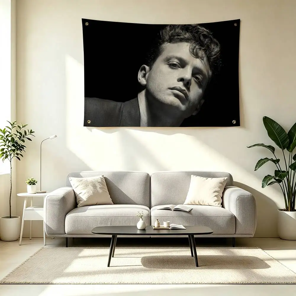 L-Luis Miguel Pop Singer Flags Wall Hanging Tapestry Outdoor Garage Room Decorative flag Background Blanket