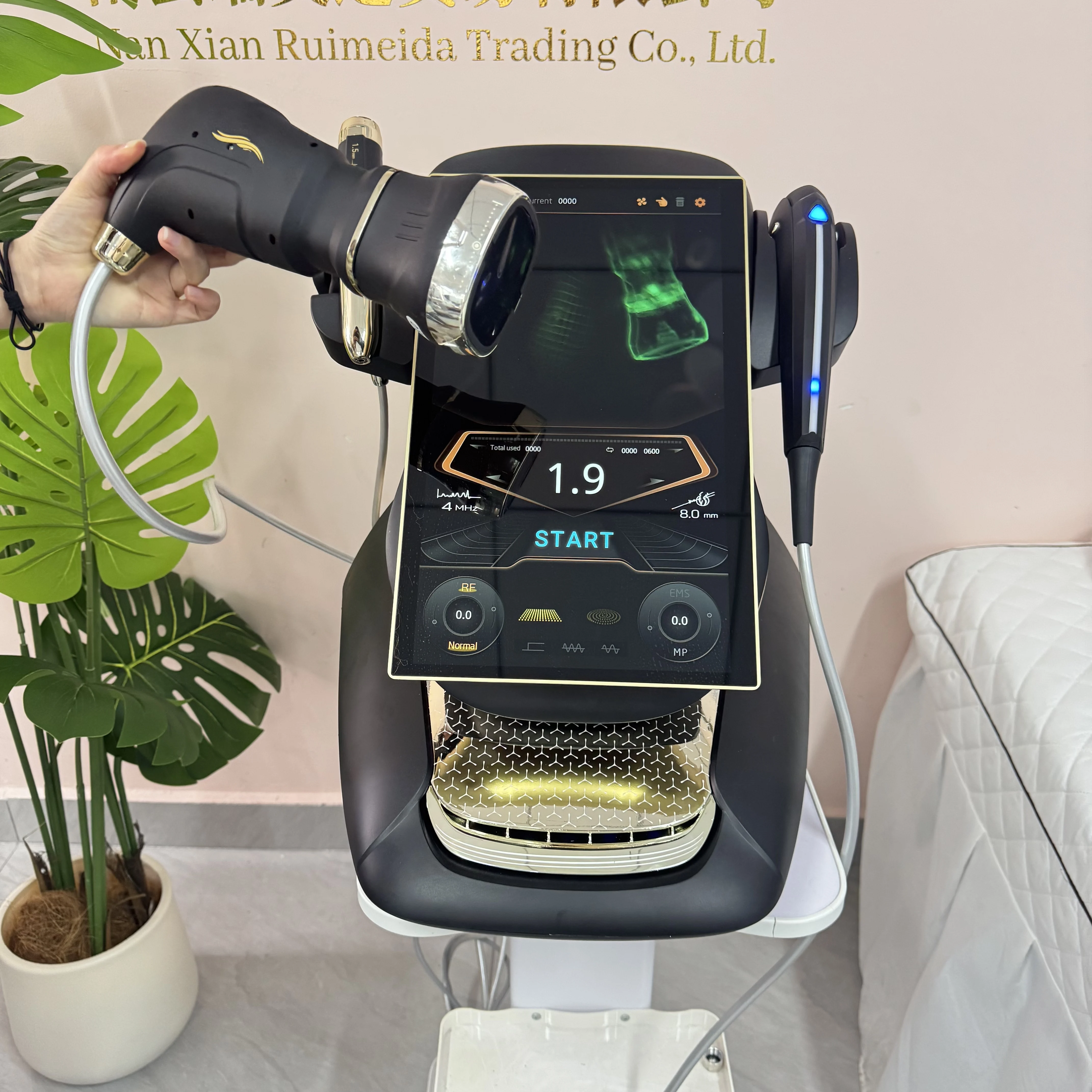 Appareil portable 25D 360 Max RF pour lifting facial et corporel, raffermissement de la peau, anti-âge, rajeunissement cutané, machine de raffermissement pour salon.