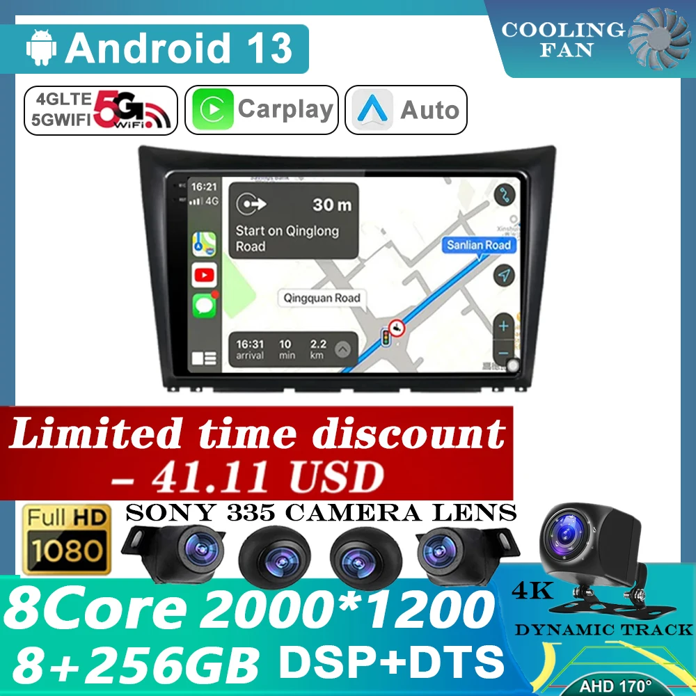 

For Dongfeng S30 H30 Cross 1 2011 - 2018 4G Android 13 Car Radio Multimedia Video Player Navigation GPS BT DSP No 2Din 2 Din DVD